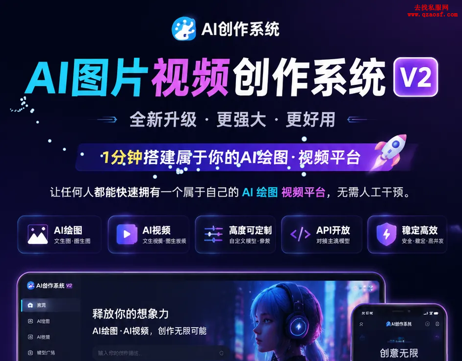 【全网首发】AI图片视频创作系统V2版本